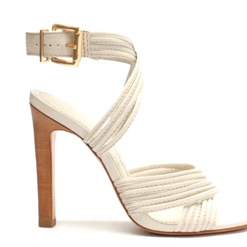 SCHUTZ Marcela top calf Pearl Heels - Picture 3 of 9